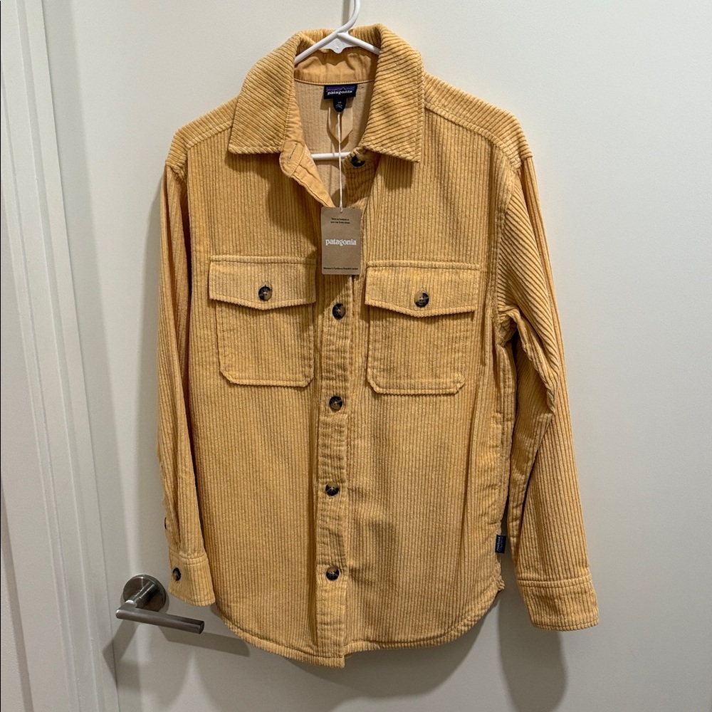 Patagonia Women's Mustard Corduroy Shirt Jacket